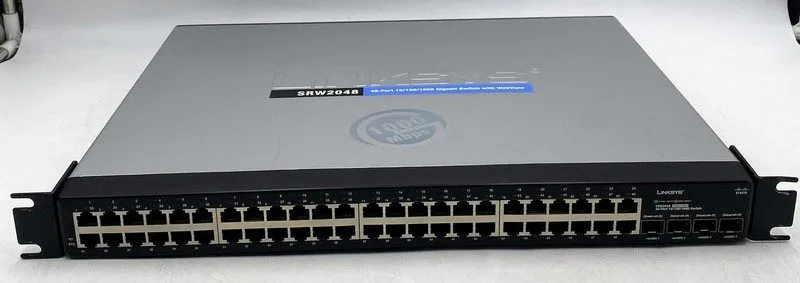 Коммутатор Cisco SRW2048 Gigabit Small Business Managed Switch 48 Ports Rackmoun — фото лота 2