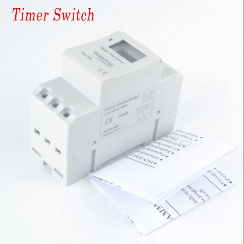 Коммутатор AHC15A DIN-Rail Time Switch 220v Timer Switch THC15A Automatic Contro