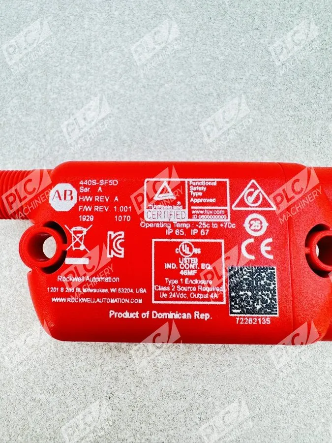 Реле безопасности Allen Bradley 440S-SF5D Guardmaster SensaGuard Safety Switch M — фото лота 2