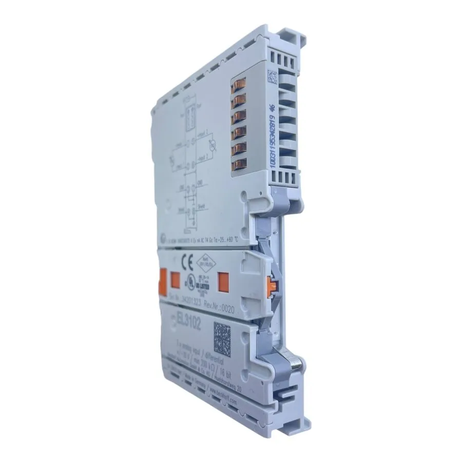 Модуль ввода-вывода BECKHOFF EL3102 EtherCAT Terminal — фото лота 2