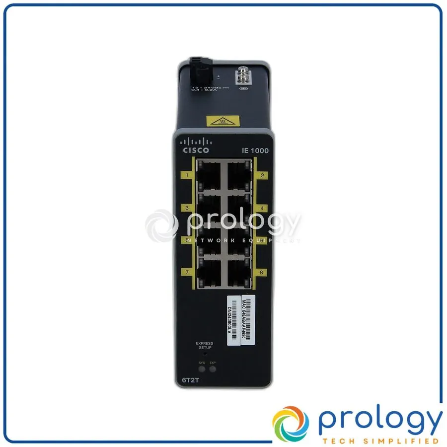 Коммутатор Cisco IE-1000-6T2T-LM 6 Port FE Copper 2 Port FE Copper Uplink Indust