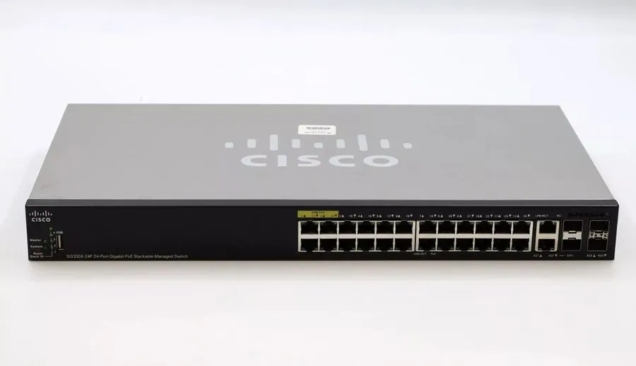 Коммутатор Cisco SG350X-24P-K9 24-Port PoE GigE Layer 3 Stackable Switch