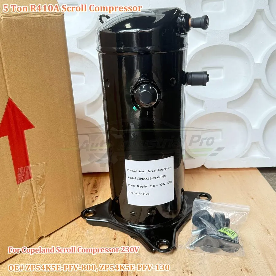 Компрессор 5 Ton 1-Phase 60HZ 208/230V R410A Scroll Compressor ZP54K5E-PFV-800 — фото лота 1