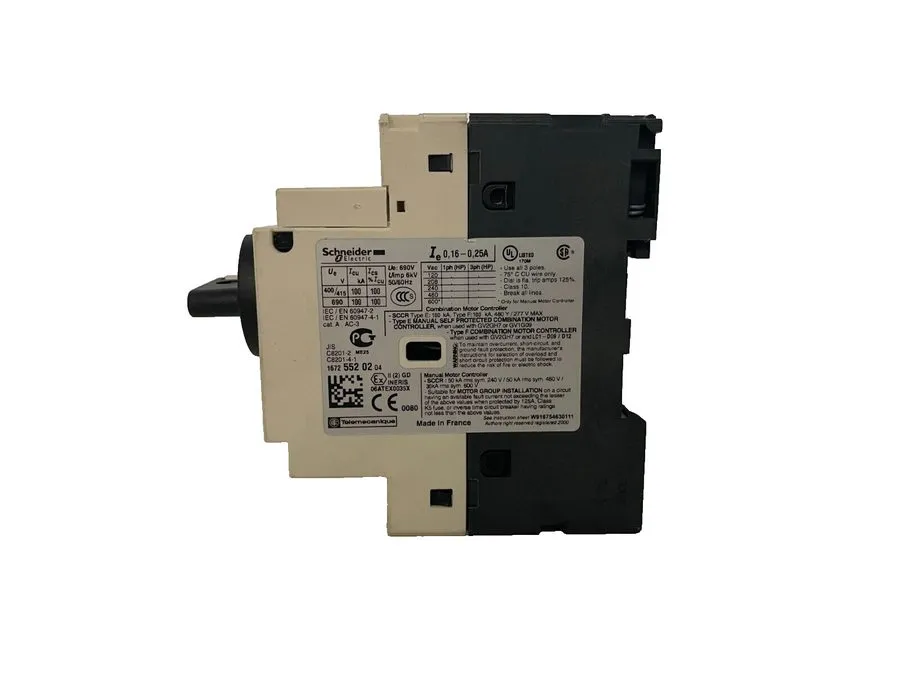 Автоматический выключатель Schneider GV2P02 Circuit Breaker 0.16-0.25A