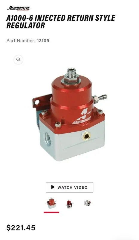 Привод Aeromotive A1000-6 Injected Bypass Adjustable Fuel Pressure Regulator 131