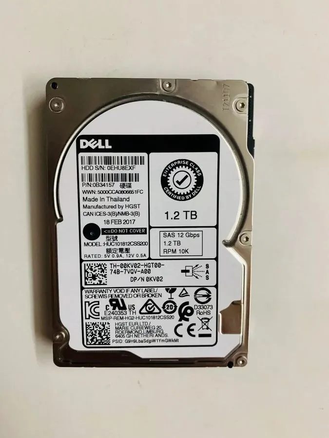 Жёсткий диск Dell 00KV02 0KV02 HUC101812CSS200 1.2TB 2.5" 10K 12Gbps SAS HDD Har
