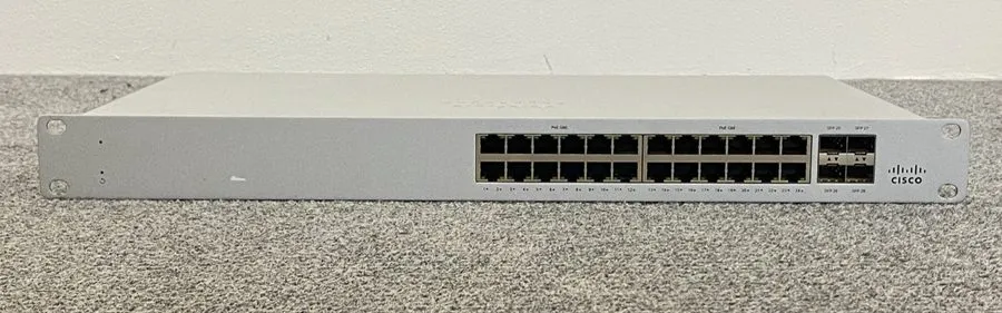 Коммутатор Cisco Meraki MS120-24P 24-Port Gigabit Ethernet Switch w/ Cord, Claim