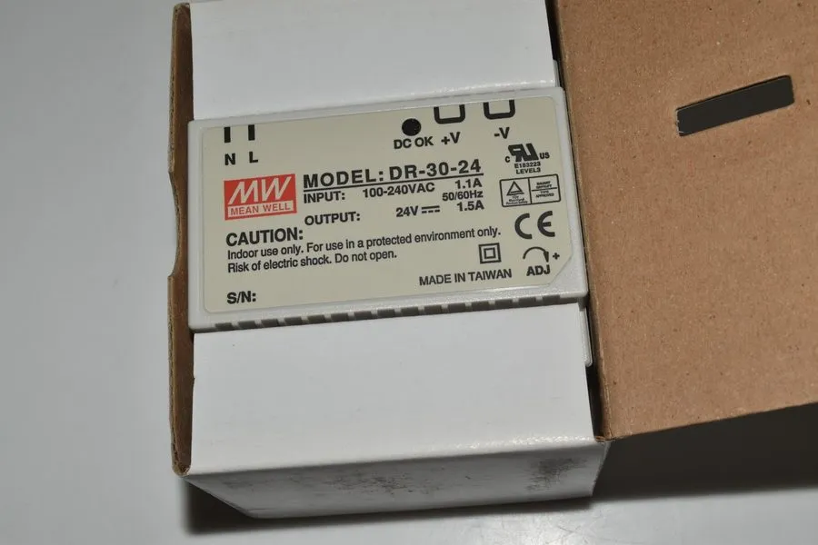 Блок питания MIWE DR-30-24 DIN Rail Power Supply 24V DC 30W Switching Industrial