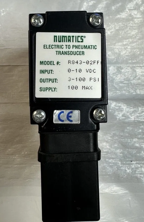 Пневмооборудование Asco Numatics Electric 0-10v To 3-15 psi Pneumatic Transducer — фото лота 1