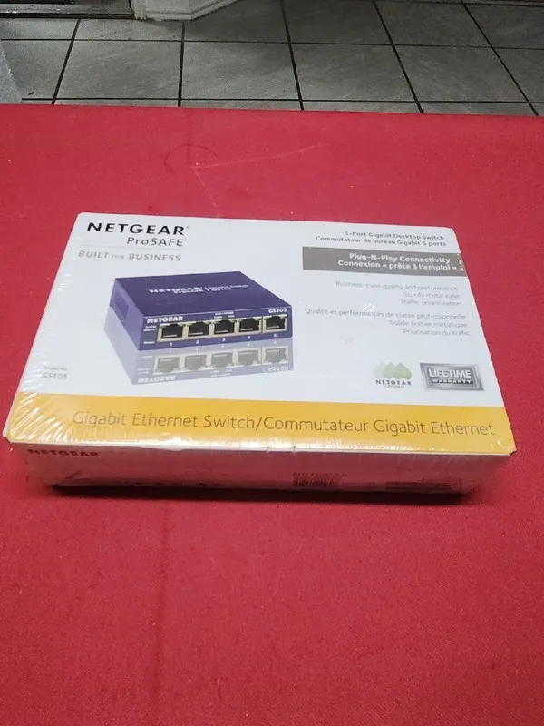 Коммутатор NETGEAR PROSAFE 5-PORT GIGABIT DESKTOP SWITCH MODEL No GS105