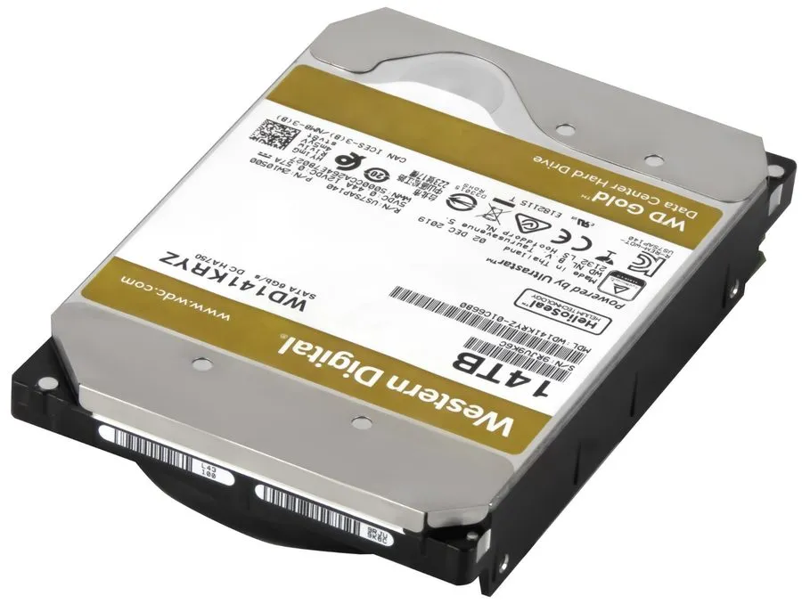 Жёсткий диск Western Digital Gold 14TB WD141KRYZ 3.5" SATA 6Gb/s Enterprise HDD