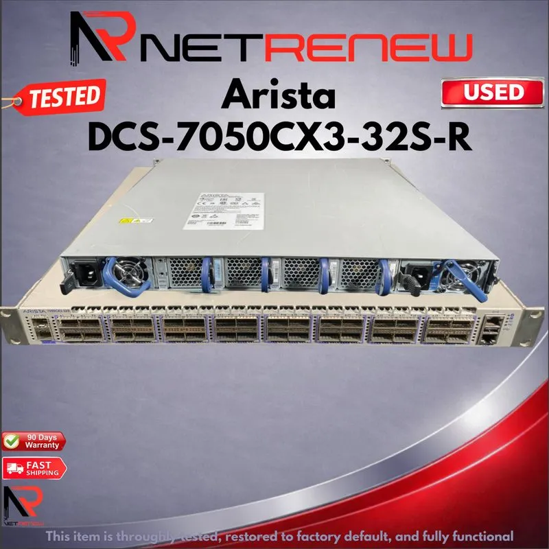 Коммутатор Arista DCS-7050CX3-32S-R 7050X3, 32x100GbE QSFP+2xSFP+ Switch W/2xAC