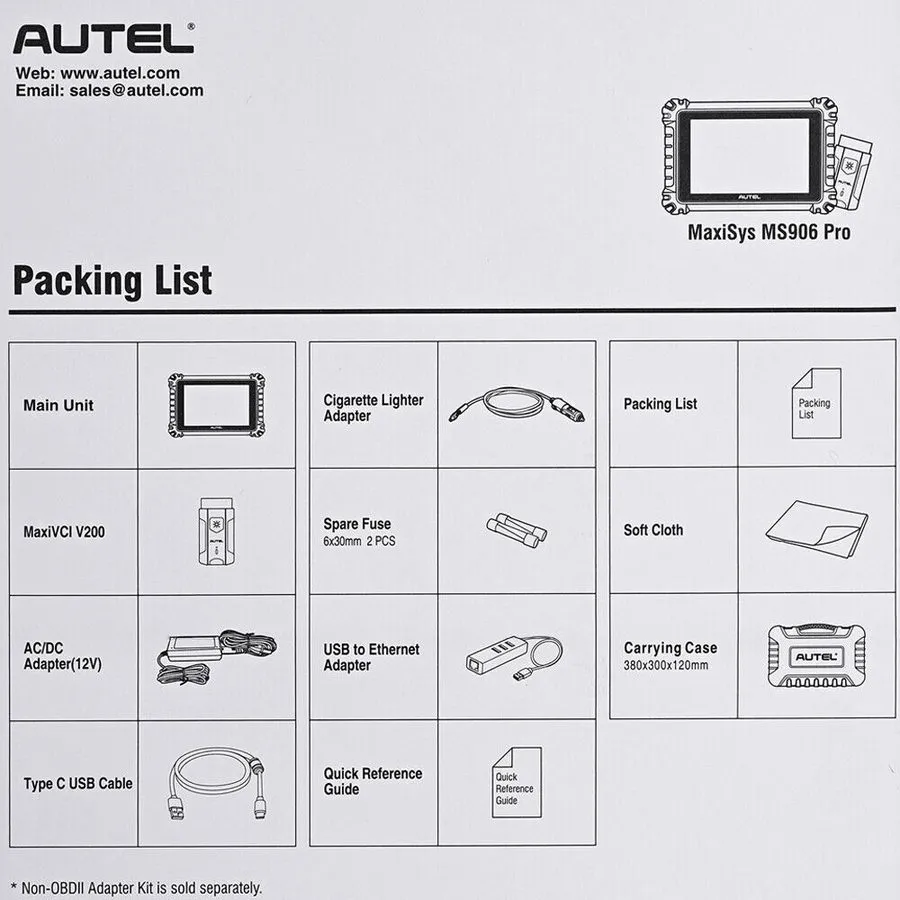 Диагностический сканер 2026 Autel Scanner MaxiSys MS906 Pro Coding Full System D — фото лота 1