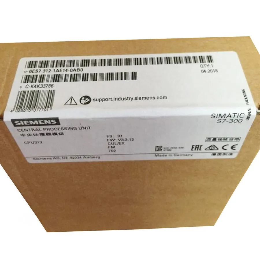 ПЛК Siemens 6ES7312-1AE14-0AB0 SIMATIC S7-300 CPU 312