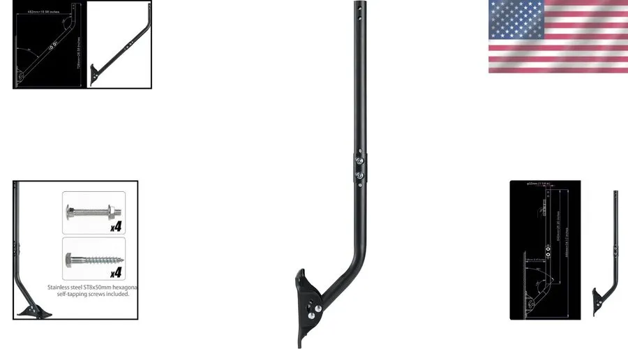 Вакуумная присоска Durable Adjustable Antenna Mounting Pole 180-Degree Rotation,