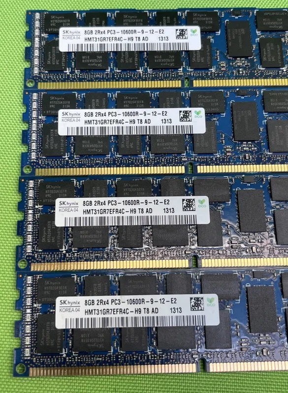 Модуль памяти Hynix 8GB 2Rx4 PC3-10600R DDR3 ECC Server RAM HMT31GR7CFR4A-H9