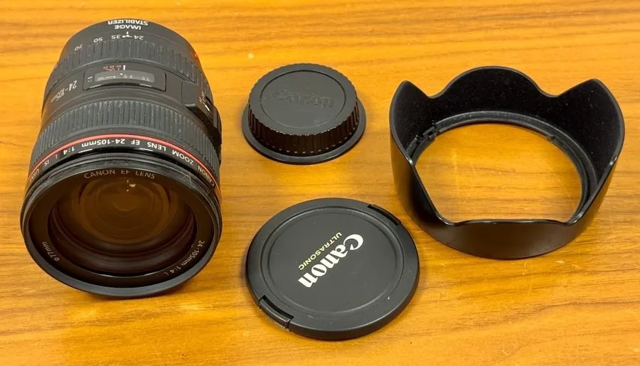 Объектив Canon EF 24-105mm f/4 L IS USM Zoom Lens w/ EW-83H Hood From JAPAN