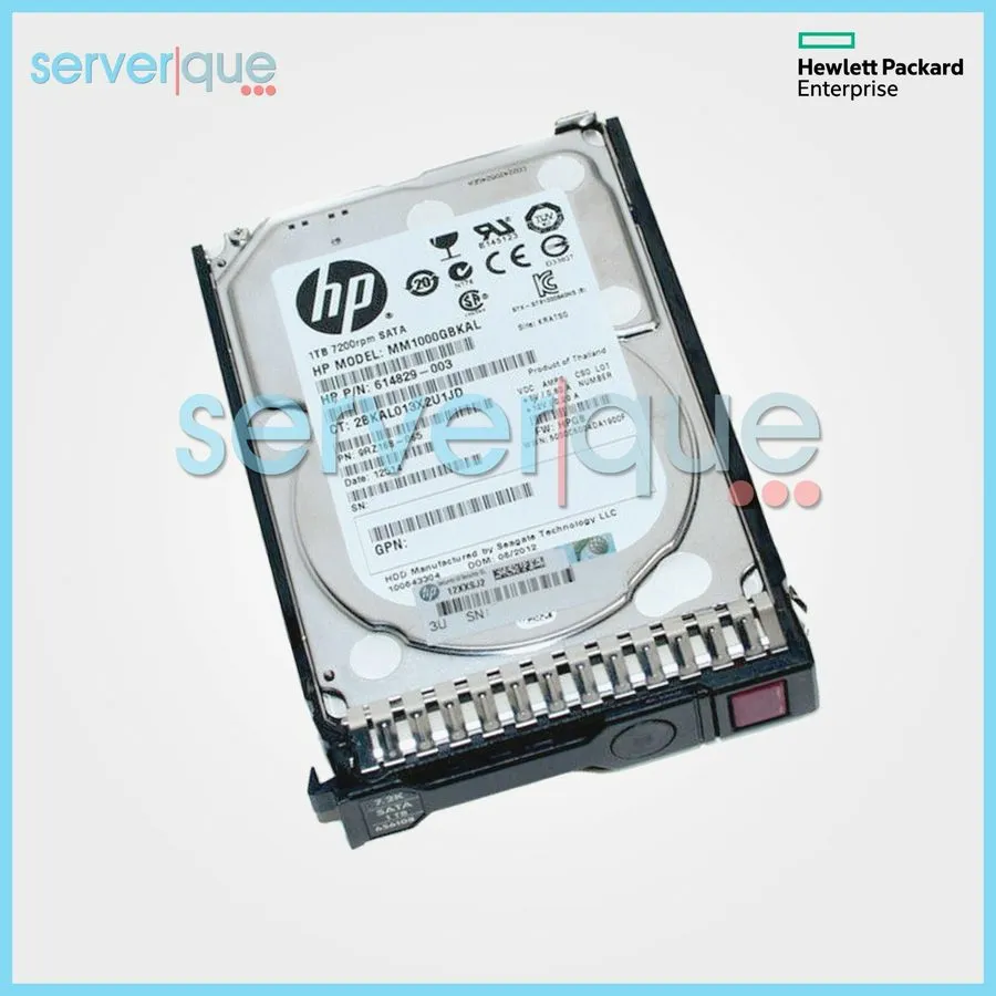 Жёсткий диск 655710-B21 HP 1TB 6G 7.2K 2.5-Inch SATA SFF HDD w/ SC 656108-001 61 — фото лота 2