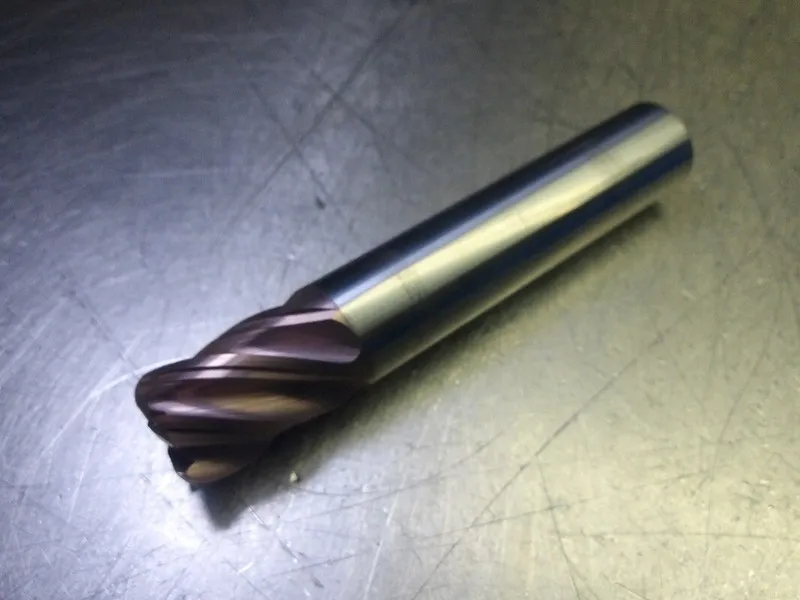 Режущий инструмент SGS 5/8" 5 Flute Carbide CR Endmill 5/8" Shank .09" R 37078 ( — фото лота 1