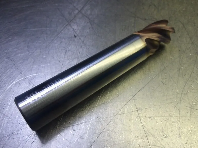Режущий инструмент SGS 5/8" 5 Flute Carbide CR Endmill 5/8" Shank .09" R 37078 ( — фото лота 2