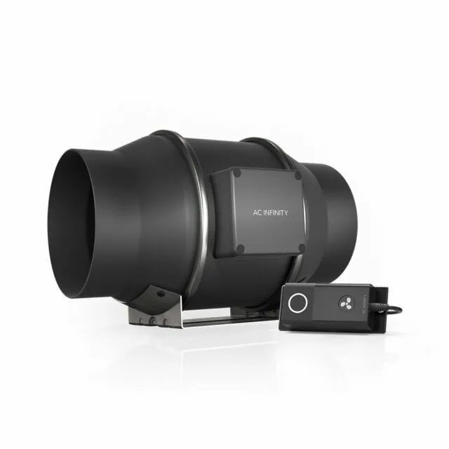 Вентилятор AC Infinity CLOUDLINE Inline Duct Fan With Speed Controller Black (AI — фото лота 1