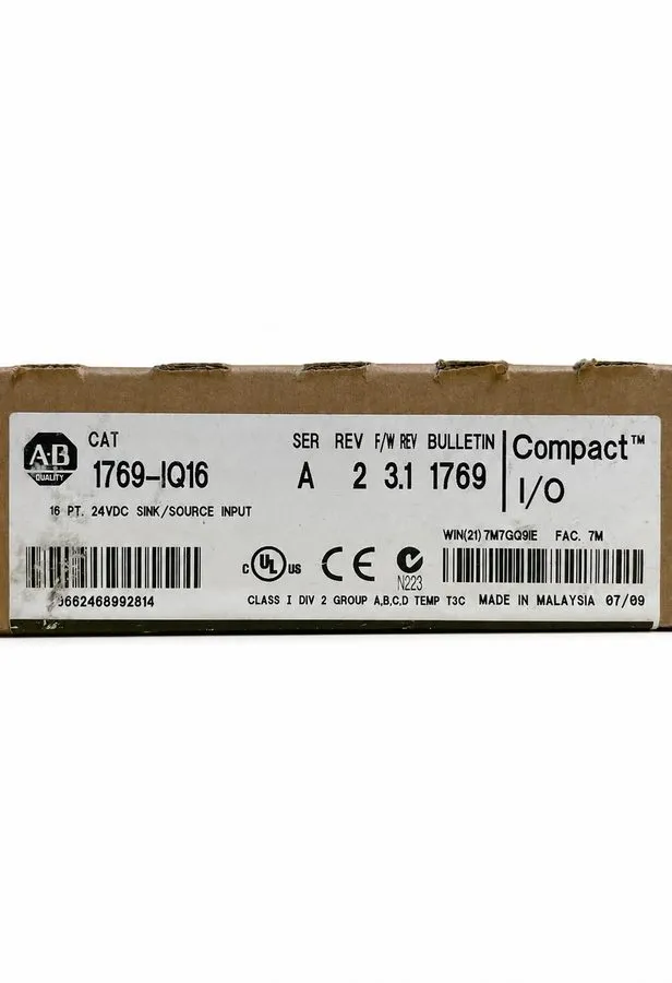 Модуль ввода-вывода ALLEN BRADLEY 1769-IQ16 SER A CompactLogix 24VDC INPUT MOD