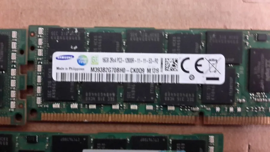 Модуль памяти 7 Lot Samsung 4GB 1RX4 PC3-12800R-11 Server Ram M393B5270DH0-CK0Q9 — фото лота 1