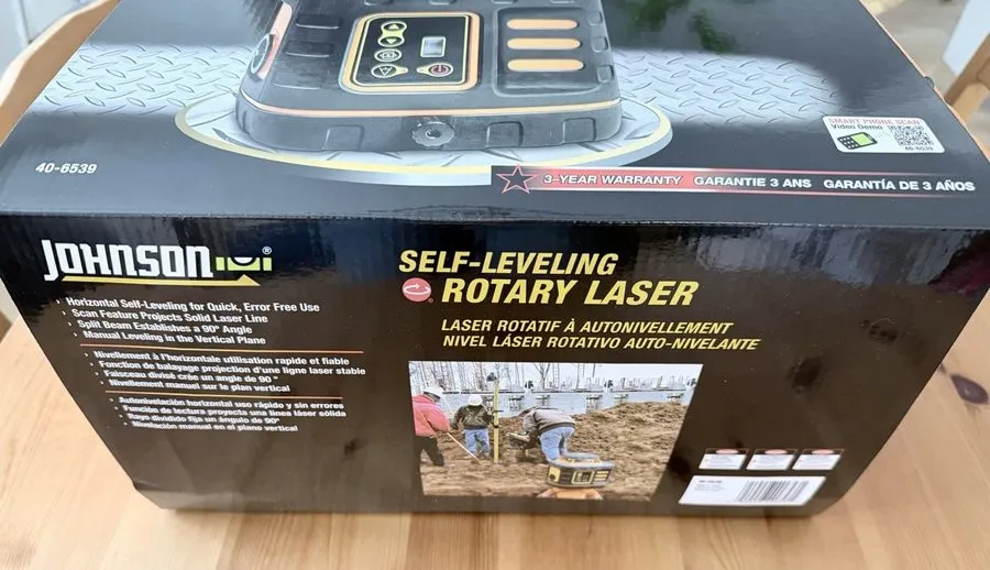 Нивелир Johnson Level & Tool 40-6532 Self-Leveling Rotary Laser Kit, Red, 1 Kit — фото лота 2