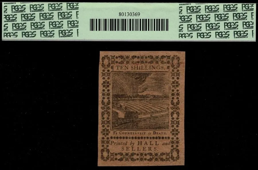 Лабораторный прибор PA-167 Superb Eye-Appeal PCGS CU63 PPQ 10s Oct. 1, 1773 Penn — фото лота 1