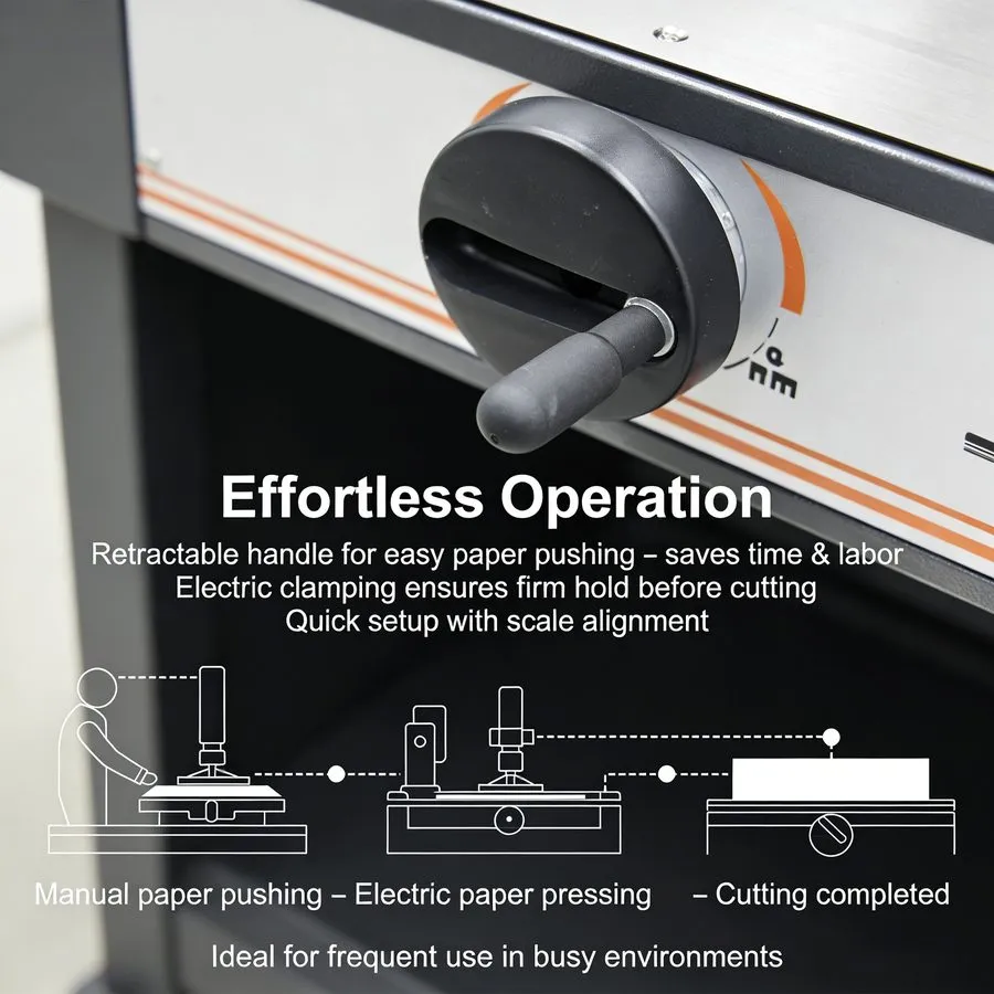 Резак для бумаги 12.99in Desktop Electric Paper Cutter Trimmer w Auto Clamp Infr — фото лота 1