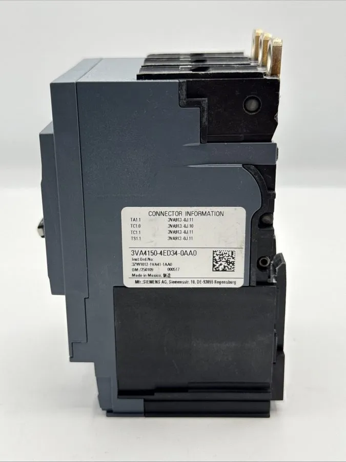 Автоматический выключатель Siemens 3VA4150-4ED34-0AA0 Circuit Breaker 50 Amp 3 P