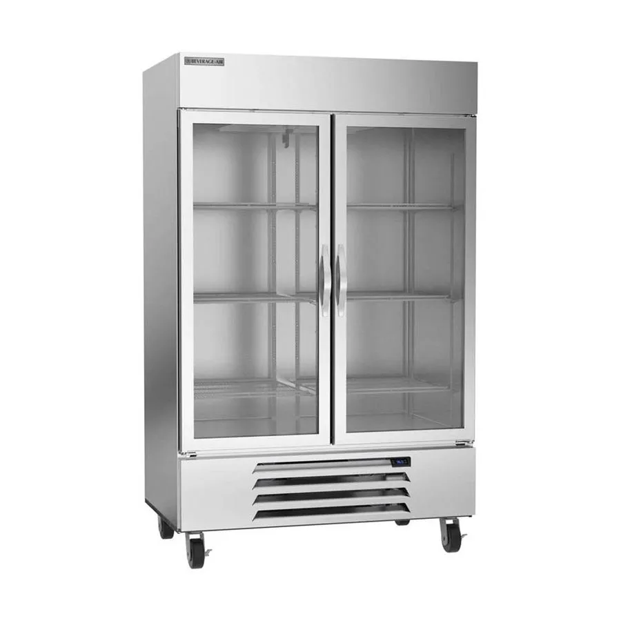 Холодильный шкаф Beverage Air HBR49HC-1-G 52" 2-Section Reach-In Refrigerator w/ — фото лота 1