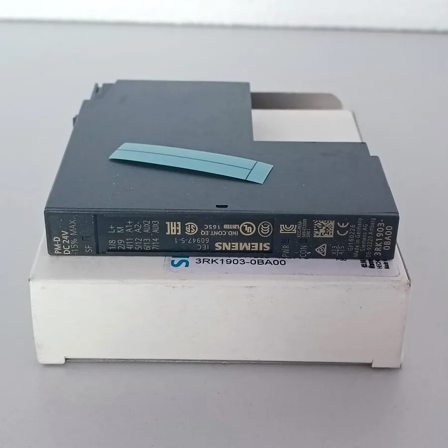 Модуль ввода-вывода Siemens 3RK1903-0BA00 ET200S Power Module 24V DC PM-D — фото лота 1