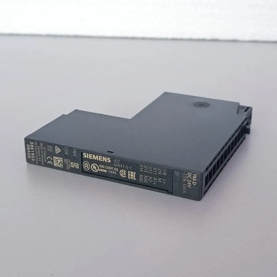 Модуль ввода-вывода Siemens 3RK1903-0BA00 ET200S Power Module 24V DC PM-D — фото лота 2