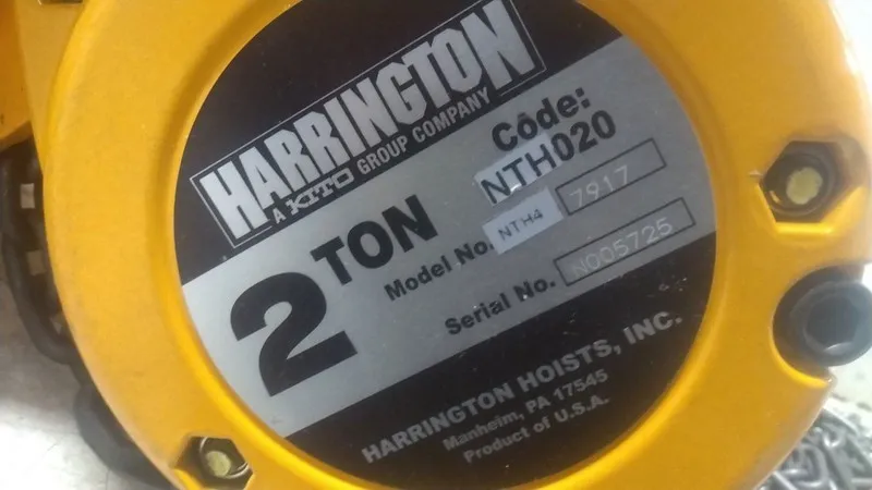 Таль Harrington NTH020-10 2 Ton Lift Cap 10 Ft Lift Length Manual Chain Hoist