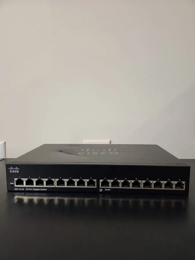 Коммутатор Cisco Small Business SG110-16 16-Port Gigabit Desktop Switch Excellen