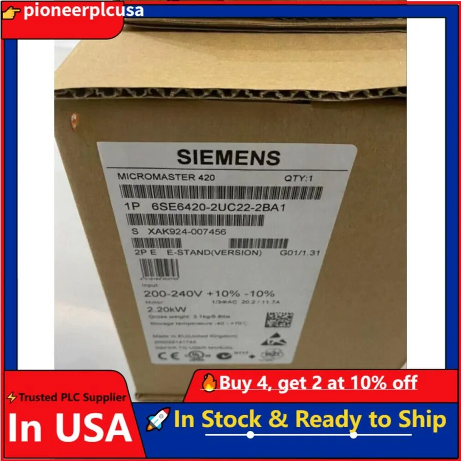 Частотный преобразователь Siemens MICROMASTER420 without filter 6SE6420-2UC22-2B