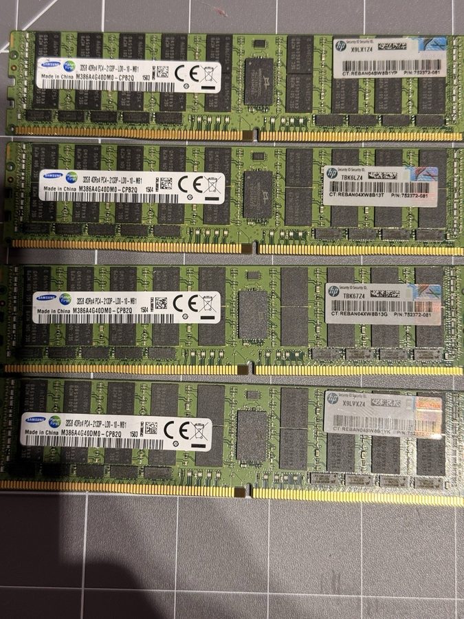 Модуль памяти 32GB Samsung M386A4G40DM0 PC4-2133P DDR4 ECC LRDIMM Server RAM