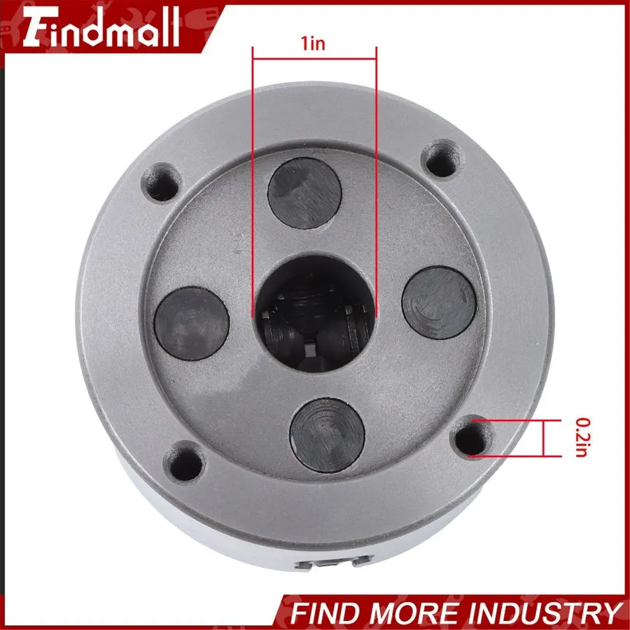 Режущий инструмент 4 Jaw Metal Lathe Chuck Self Centering K72-100 100mm 3.93" Ca — фото лота 2