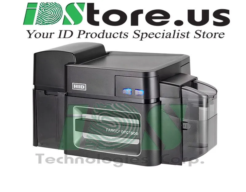 Принтер этикеток FARGO DTC1500 Dual Side Starter Photo ID Card Printer Bundle — фото лота 2