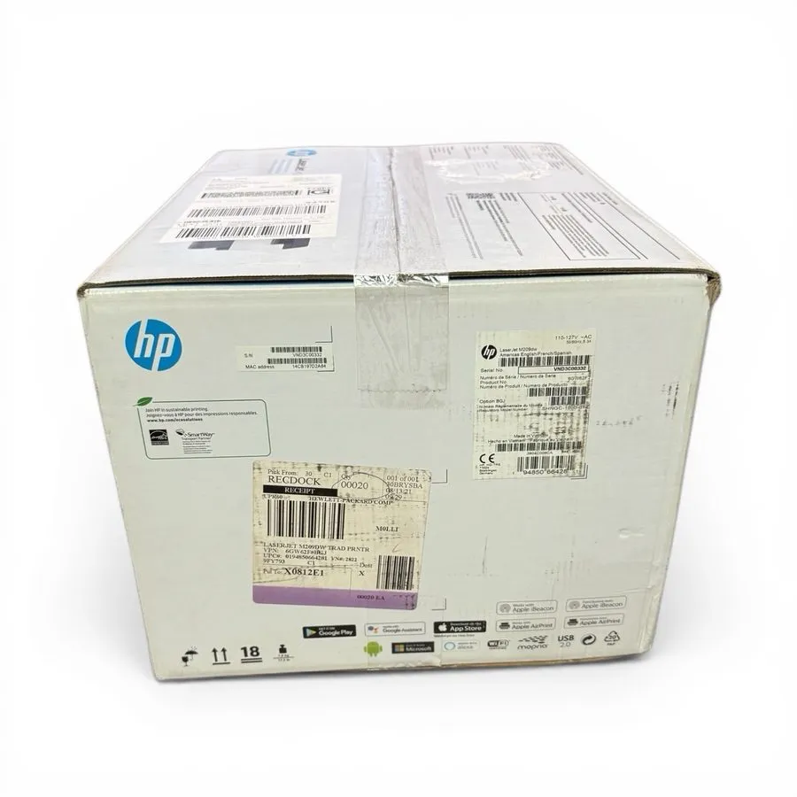 Лазерный принтер HP LaserJet M209dw Laser Printer Black And White 6GW62F with To — фото лота 3