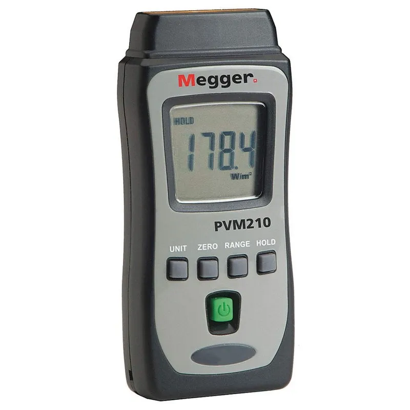 Тестер MEGGER PVM210 Irradiance Meter,1,999 W/sq m,No Compass 35JG55 — фото лота 1