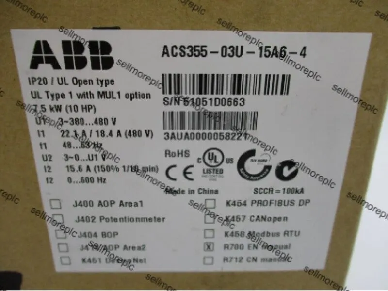 Частотный преобразователь ABB ACS355-03U-15A6-4 DRIVE
