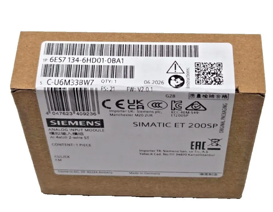 Модуль ввода-вывода Siemens Simatic S7 Analog Input ET 200SP 6ES7134-6HD01-0BA1