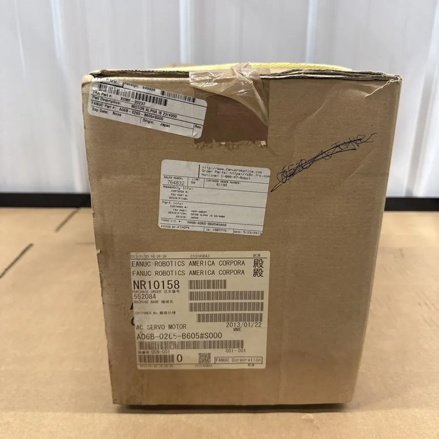 Серводвигатель FANUC AC Servo Motor A06B-0265-B605#S000, Motor Alpha IS 22/4000, — фото лота 2