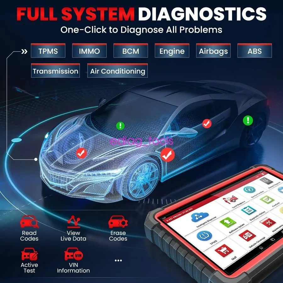 Диагностический сканер Launch X431 PRO3S+V5.0 Bidirectional ECU Code Scan Tool C