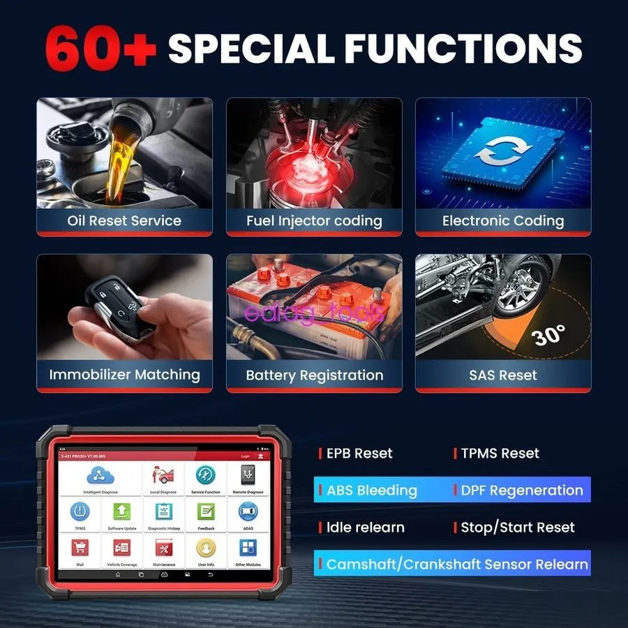 Диагностический сканер Launch X431 PRO3S+V5.0 Bidirectional ECU Code Scan Tool C — фото лота 2