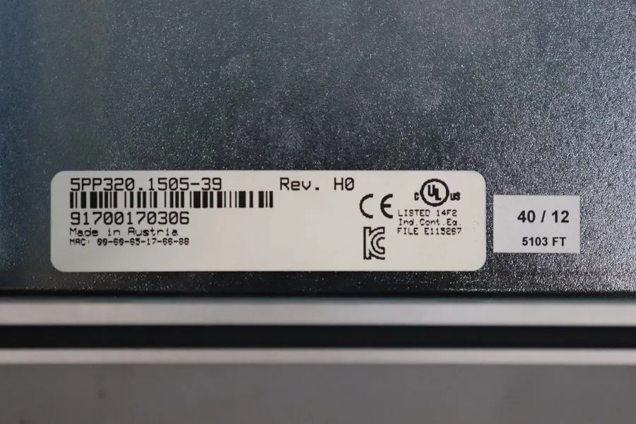 IIoT-устройство B&r 5pp320.1505-39 Power Panel 300 Rev.h0 24vdc — фото лота 1