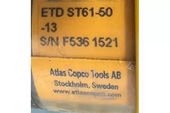 Пневмооборудование Atlas Copco Tensor ST ETD ST61-50-13 Straight Torque Driver N — фото лота 1