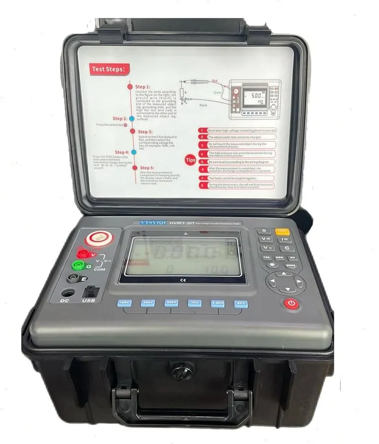 Тестер High Voltage Digital Insulation Tester with Range 500V-15KV 0.01MΩ-50TΩ — фото лота 1
